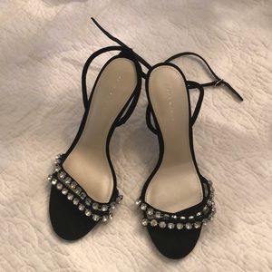 NWOT Zara Jeweled Heels, US Size 9 / EURO 40 🎊🎉